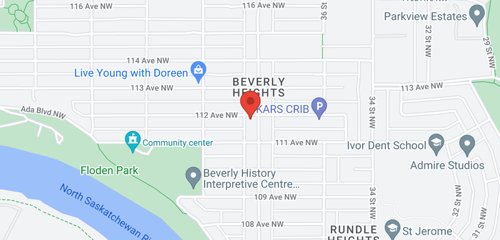map of 11120 38 ST NW